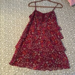 Vintage American Eagle Floral Ruffle Dress